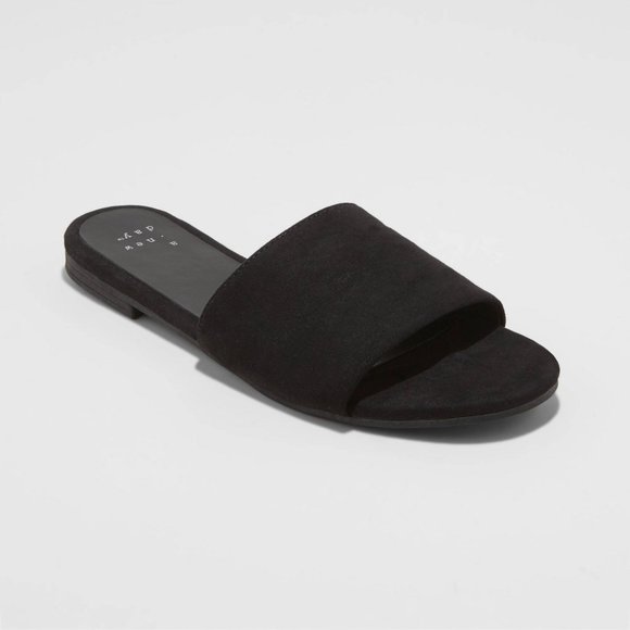 a new day Shoes - Women's Marcie Microsuede Slide Sandals -A New Day